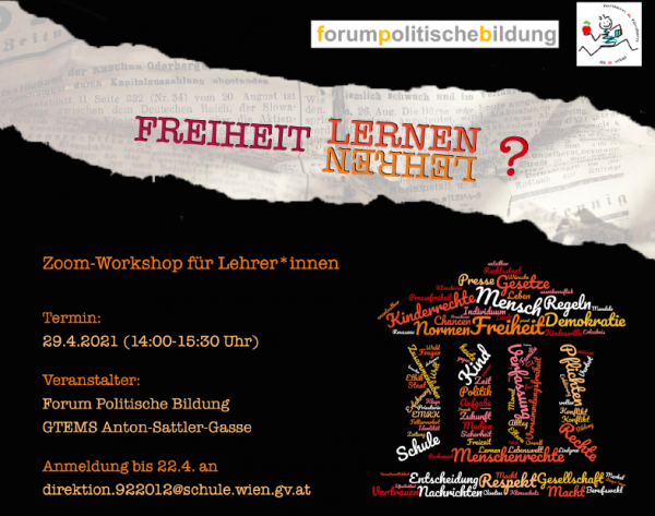 29. April 2021: Kann man Freiheit lehren und lernen?