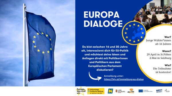 29. April und 2. Mai 2024: Europa-Dialog für Jugendliche