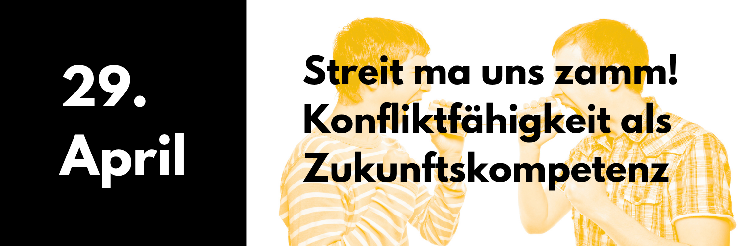 Cover Kalendereintrag 29. April: Konfliktfähigkeit als Zukunftskompetenz.